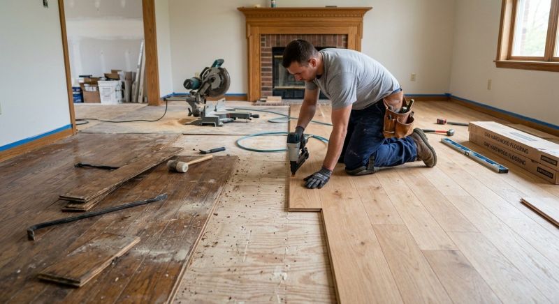 Hardwood Replacement in Leonard, TX