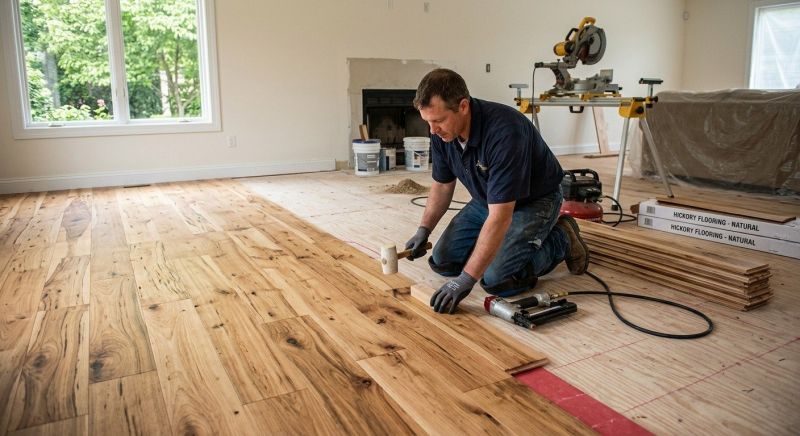 Hickory Floor Installation in Greenville, TX