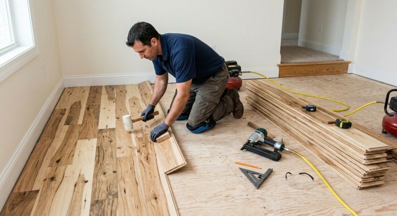 Hickory Floor Installation in Greenville, TX