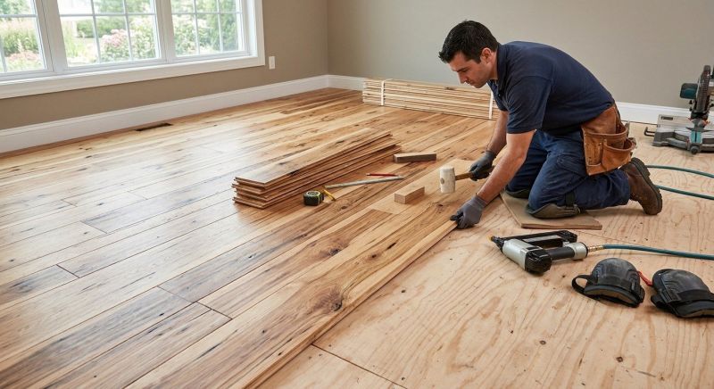 Hickory Floor Installation in Greenville, TX