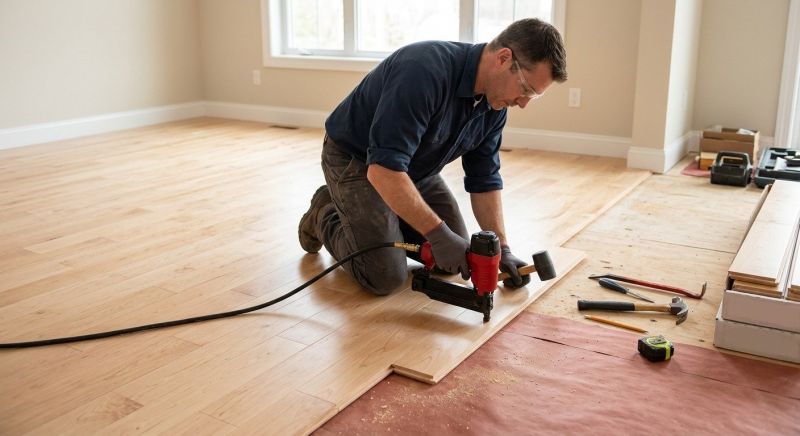Maple Flooring Installation in Leonard, TX