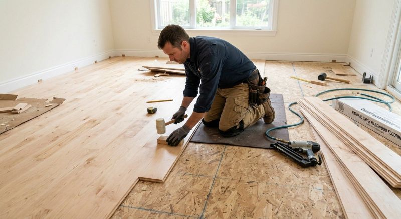 Maple Flooring Installation in Leonard, TX