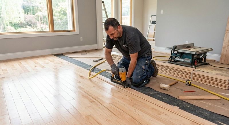 Maple Flooring Installation in Rockwall County, TX