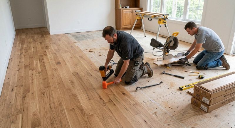 Oak Floor Installation in Campbell, TX