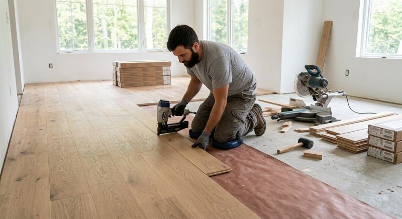 Oak Floor Installation in Greenville, TX