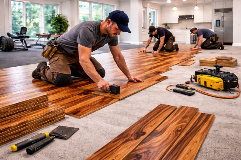 Teak Flooring Installation in Greenville, TX