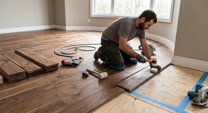 Walnut Flooring Installation in Greenville, TX