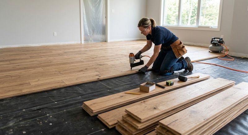 Walnut Flooring Installation in Greenville, TX