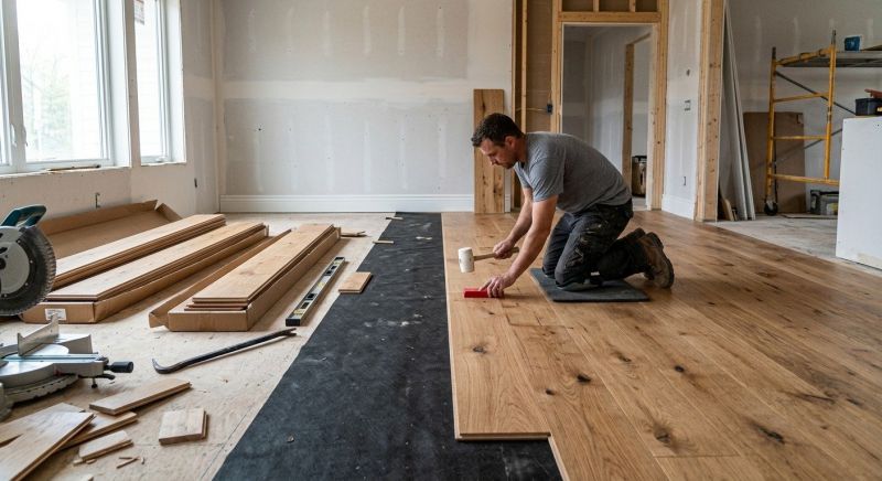 Wide Plank Floor Installation in Greenville, TX