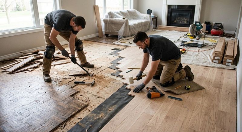 Wood Floor Replacement in Farmersville, TX
